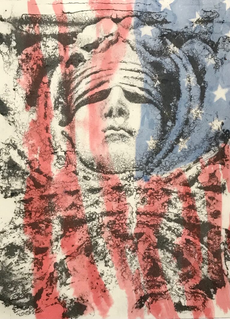 Blinded In-Justice - Lithograph, Digital Print