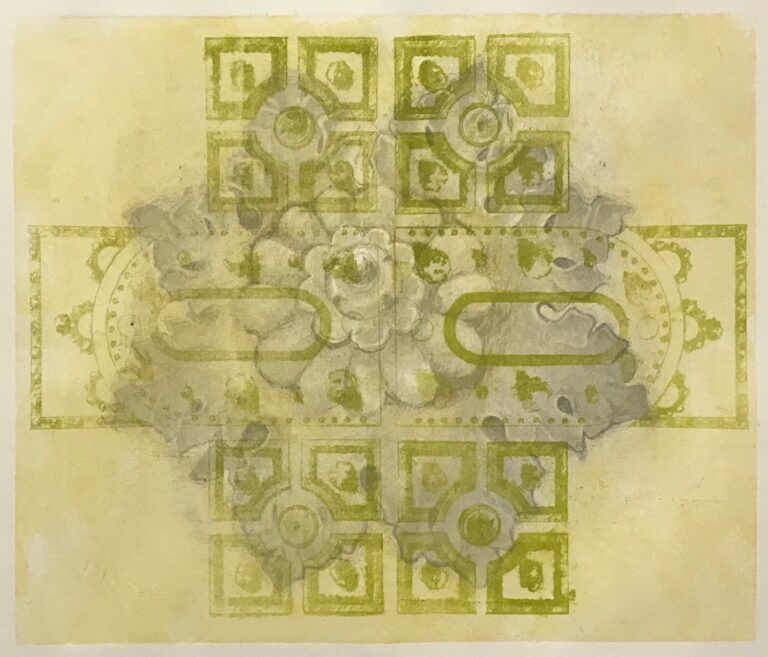 Perception of Symmetry-Waterless and Polyester Plate Lithograph Monoprint